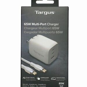 Targus® 65W Multi-Port GaN Wall Charger